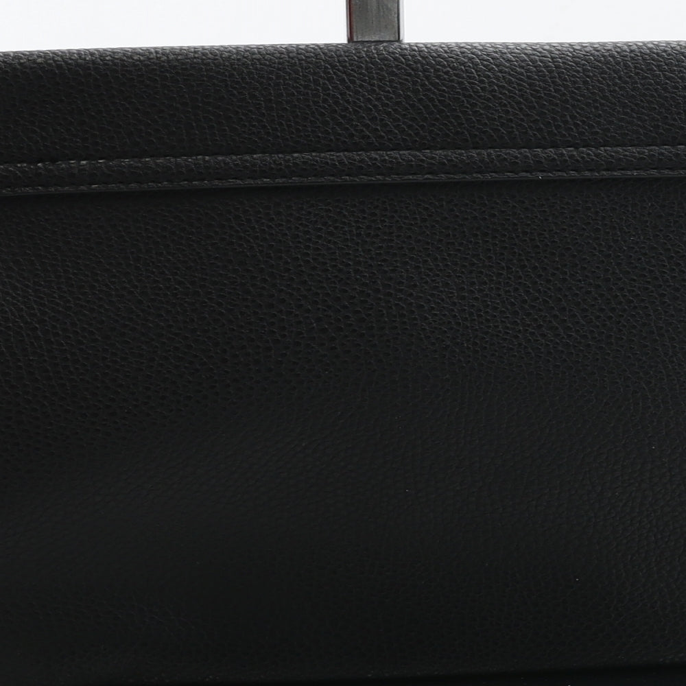 George Womens Black Polyurethane Clutch Size Small