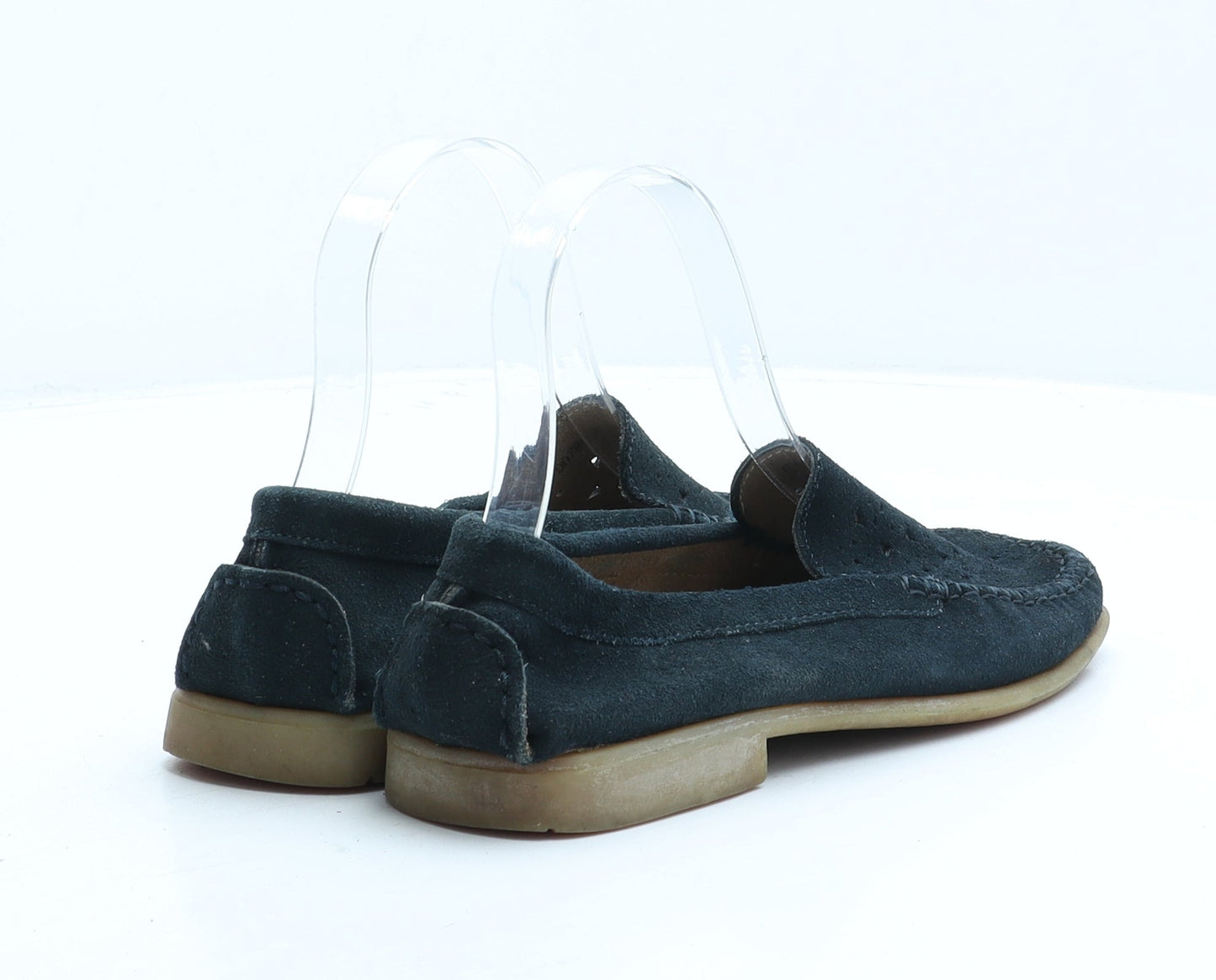 Preworn Womens Blue Fabric Loafer Casual UK 3 36