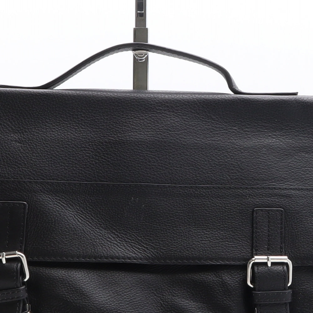 Preworn Womens Black Polyethylene Satchel Size Large