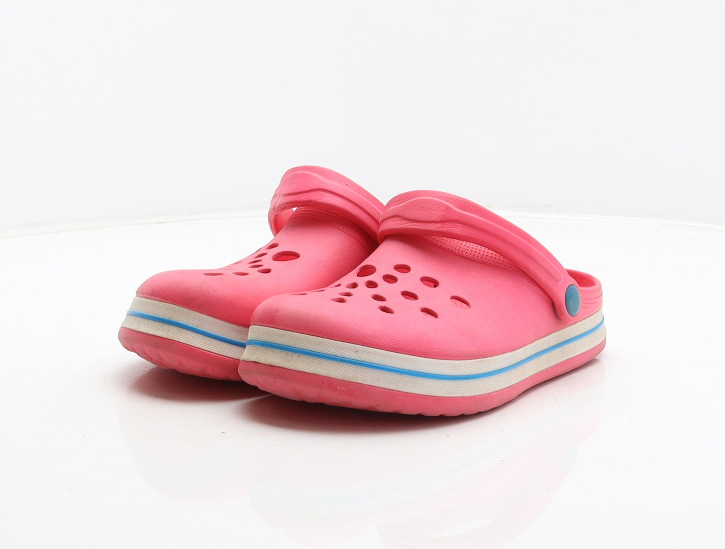 Preworn Girls Pink Synthetic Clog Casual UK 3 36