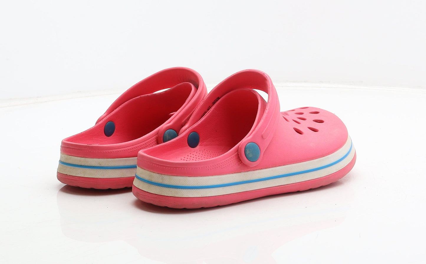 Preworn Girls Pink Synthetic Clog Casual UK 3 36