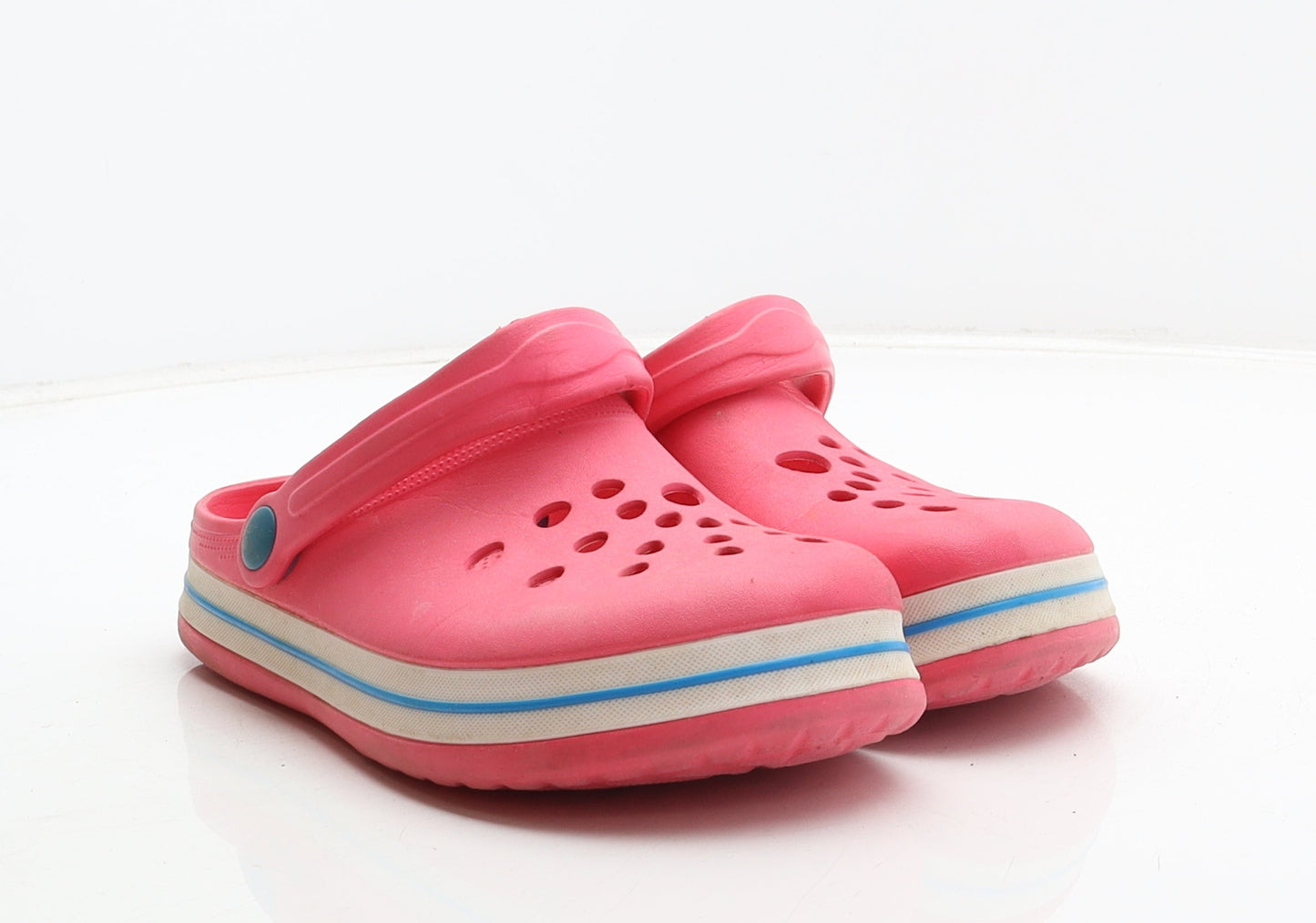 Preworn Girls Pink Synthetic Clog Casual UK 3 36