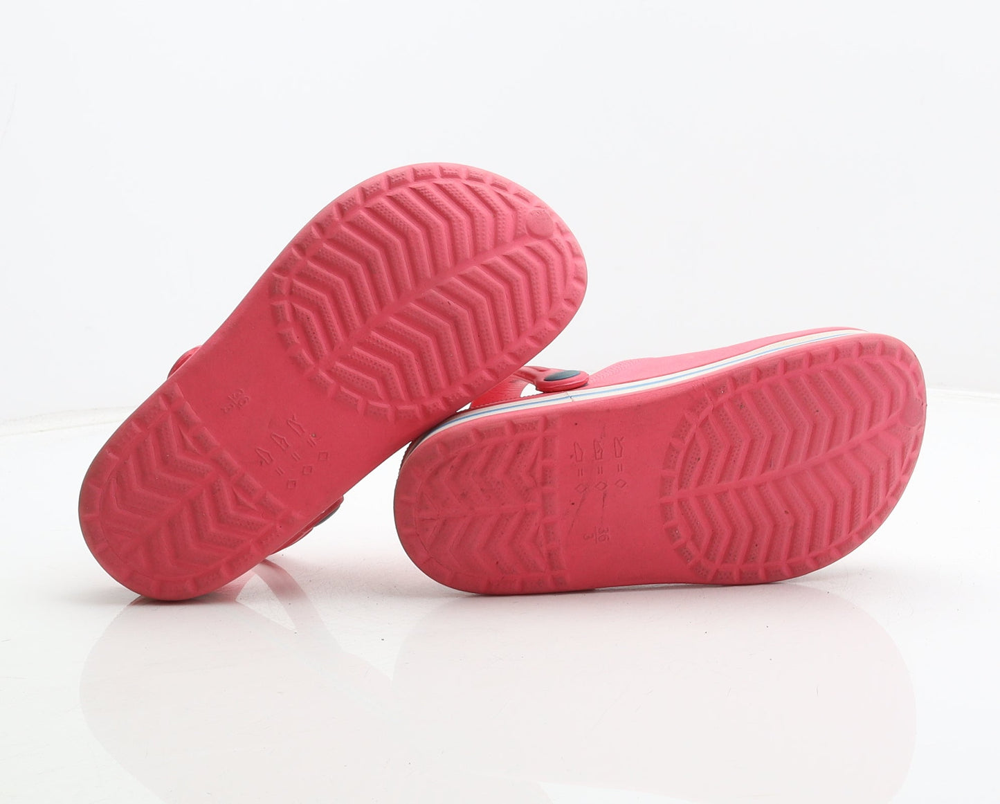 Preworn Girls Pink Synthetic Clog Casual UK 3 36