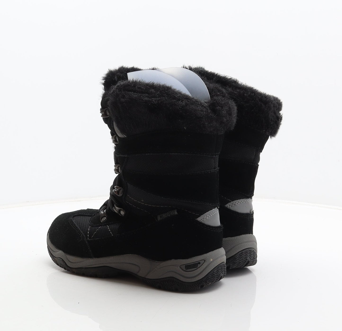 Khombu Womens Black Suede Snow Boot Boot UK 4