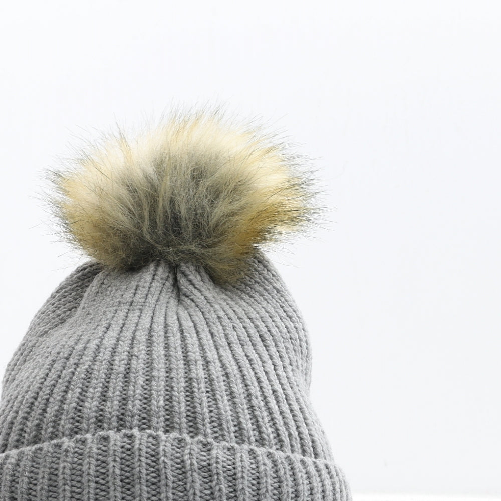 Primark Womens Grey Acrylic Beanie One Size
