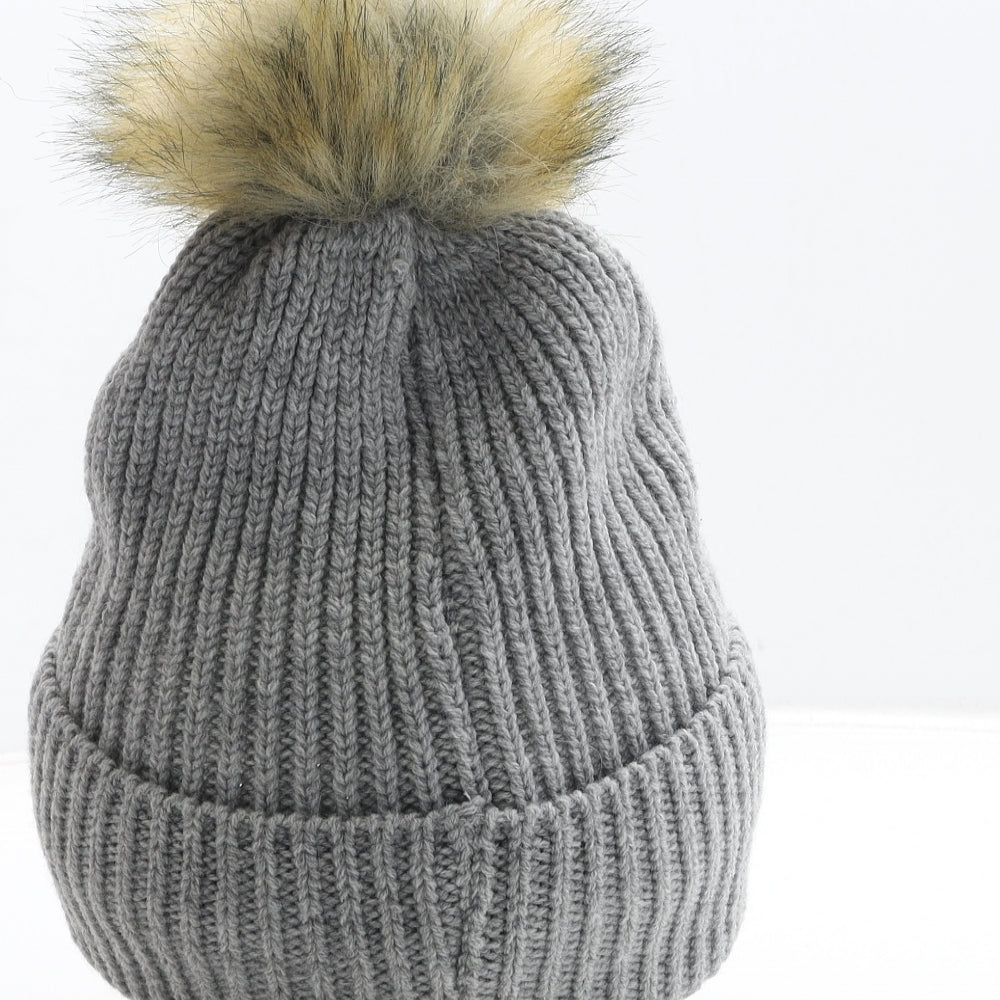 Primark Womens Grey Acrylic Beanie One Size