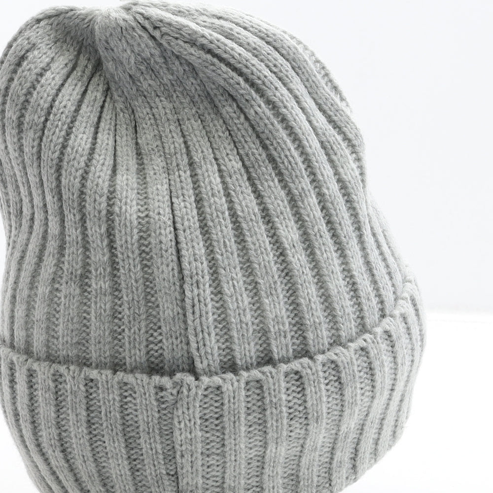 Primark Womens Grey Acrylic Beanie One Size
