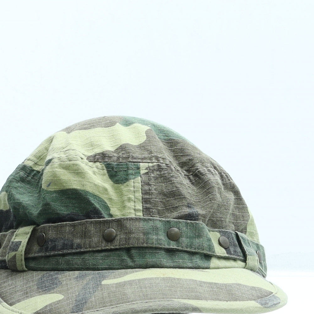 Preworn Girls Green Camouflage Fabric 5 Panel One Size