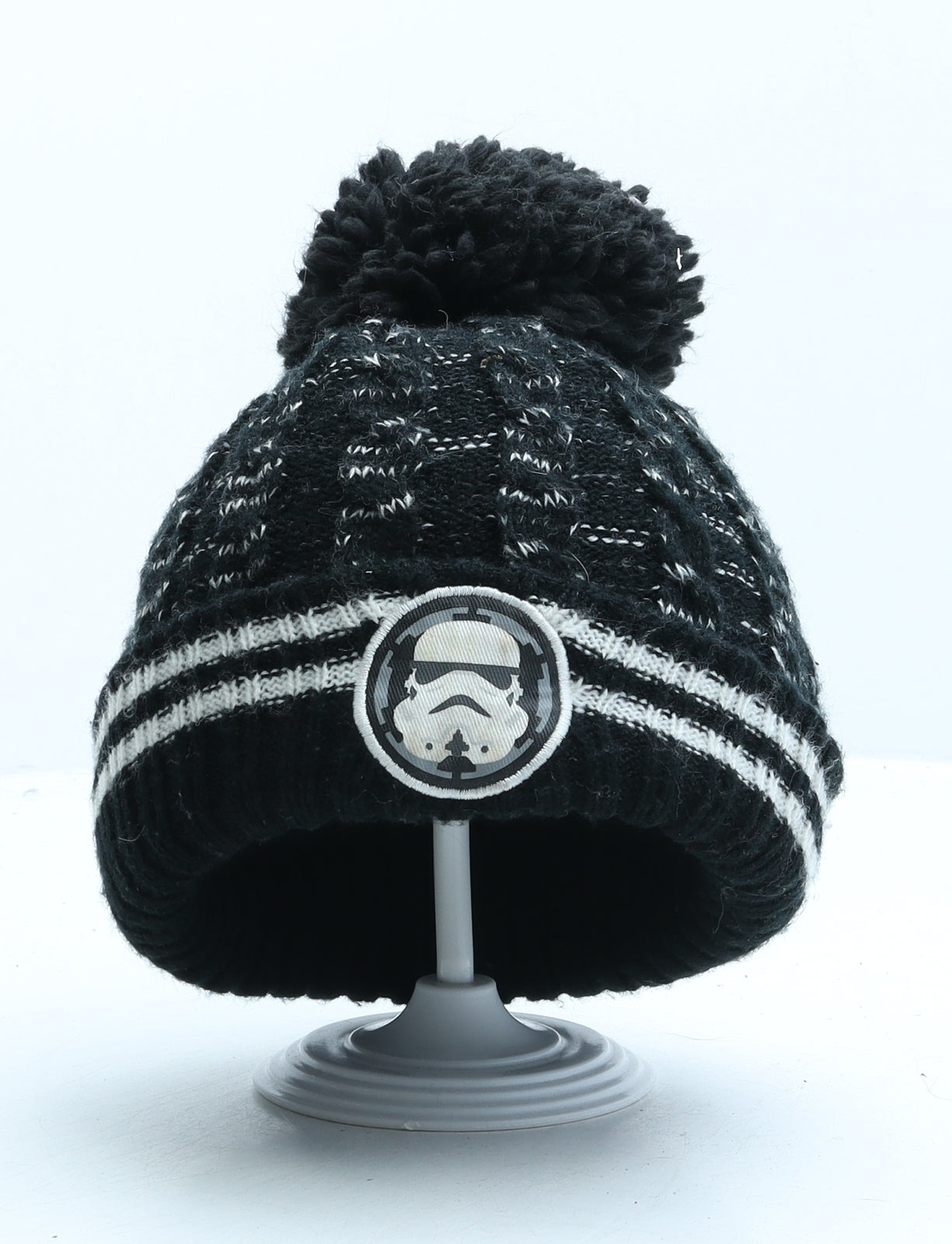 George Boys Black Acrylic Bobble Hat One Size - Star Wars