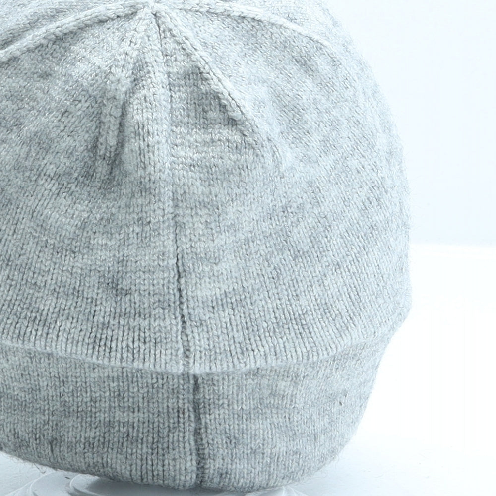 Primark Girls Grey Acrylic Beanie One Size