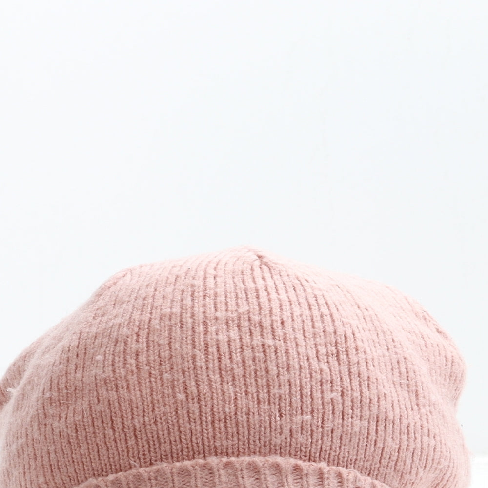 Primark Womens Pink Acrylic Beanie One Size