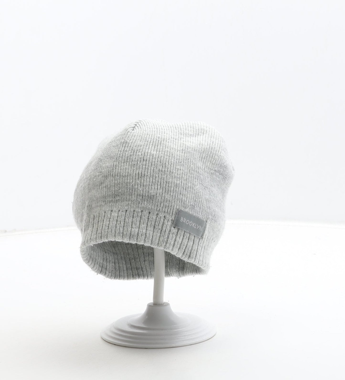 Primark Boys Grey Acrylic Beanie Size S - Brooklyn