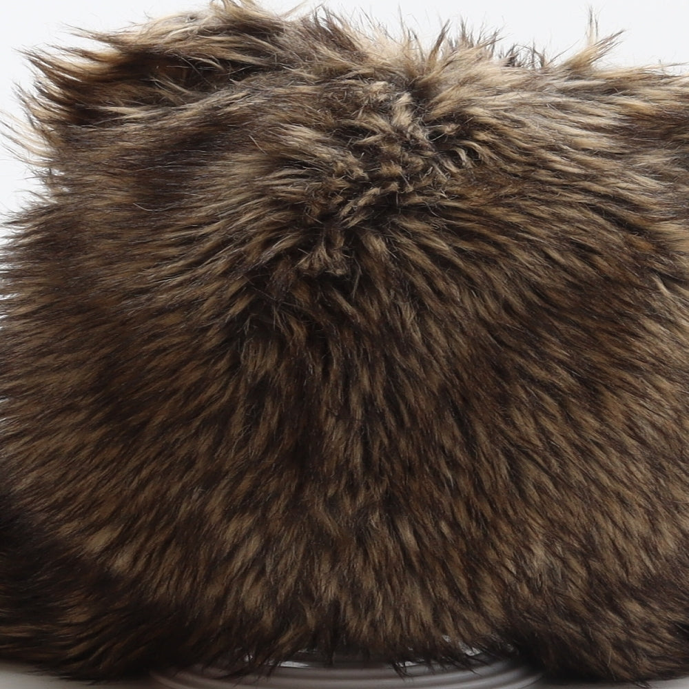 Preworn Boys Brown Polyester Bonnet One Size - Bear design
