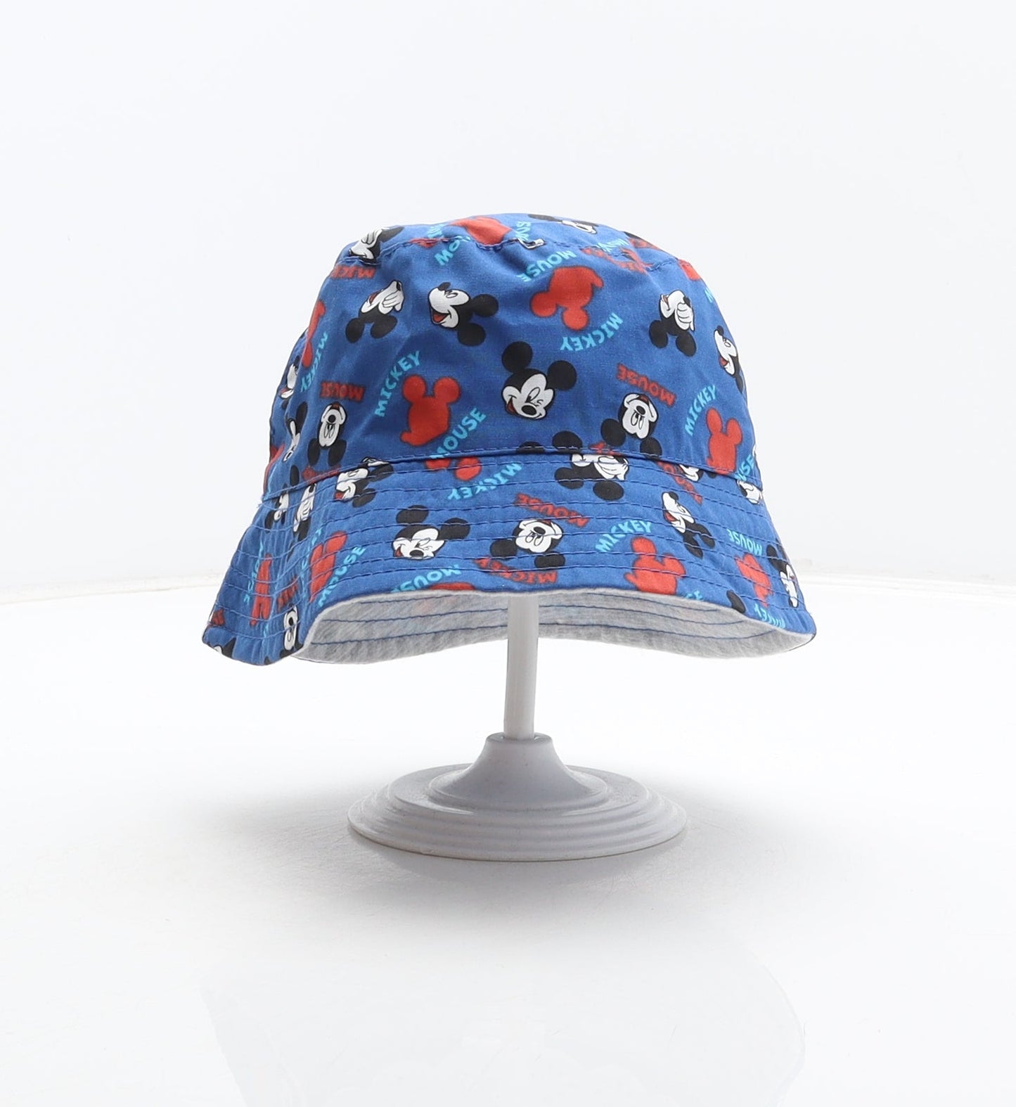 Primark Boys Blue Geometric Polyester Bucket Hat Size XS - Mickey Mouse, Disney