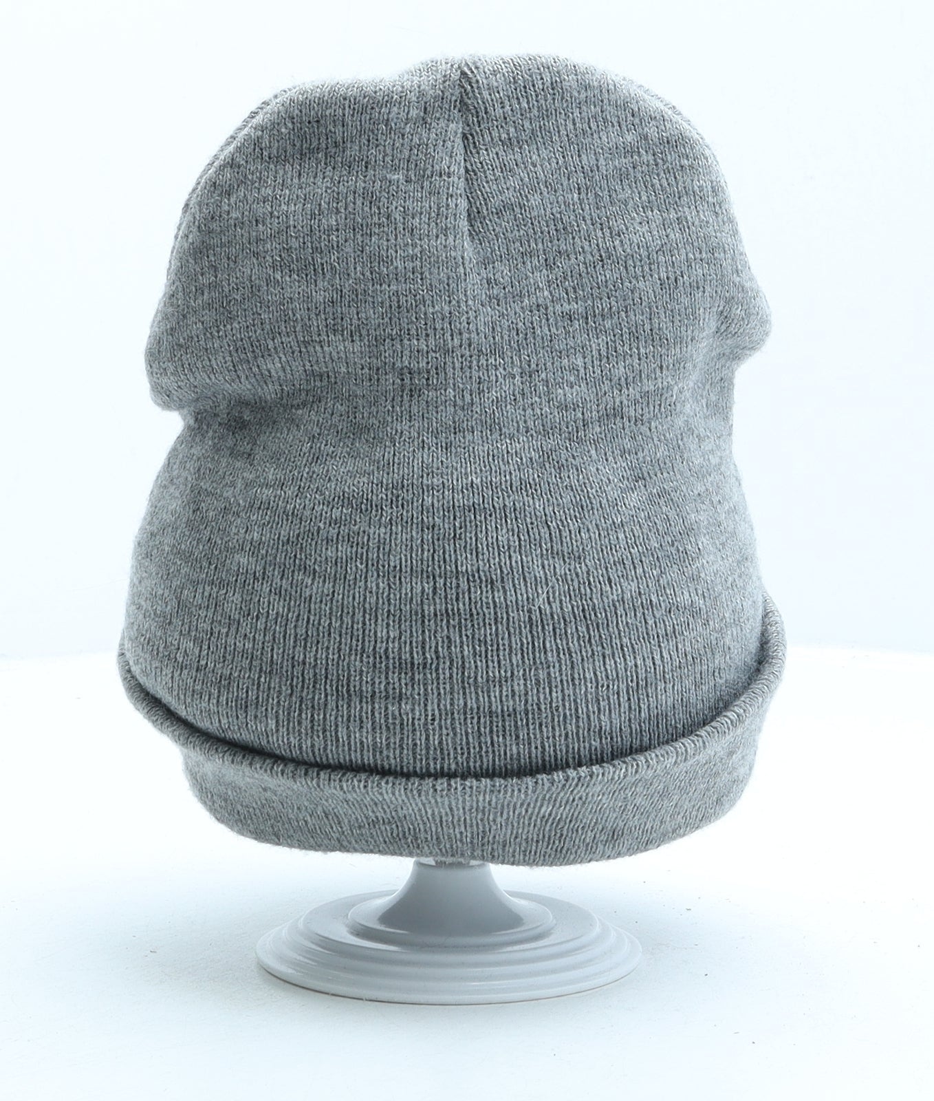 Preworn Womens Grey Acrylic Beanie One Size - New York