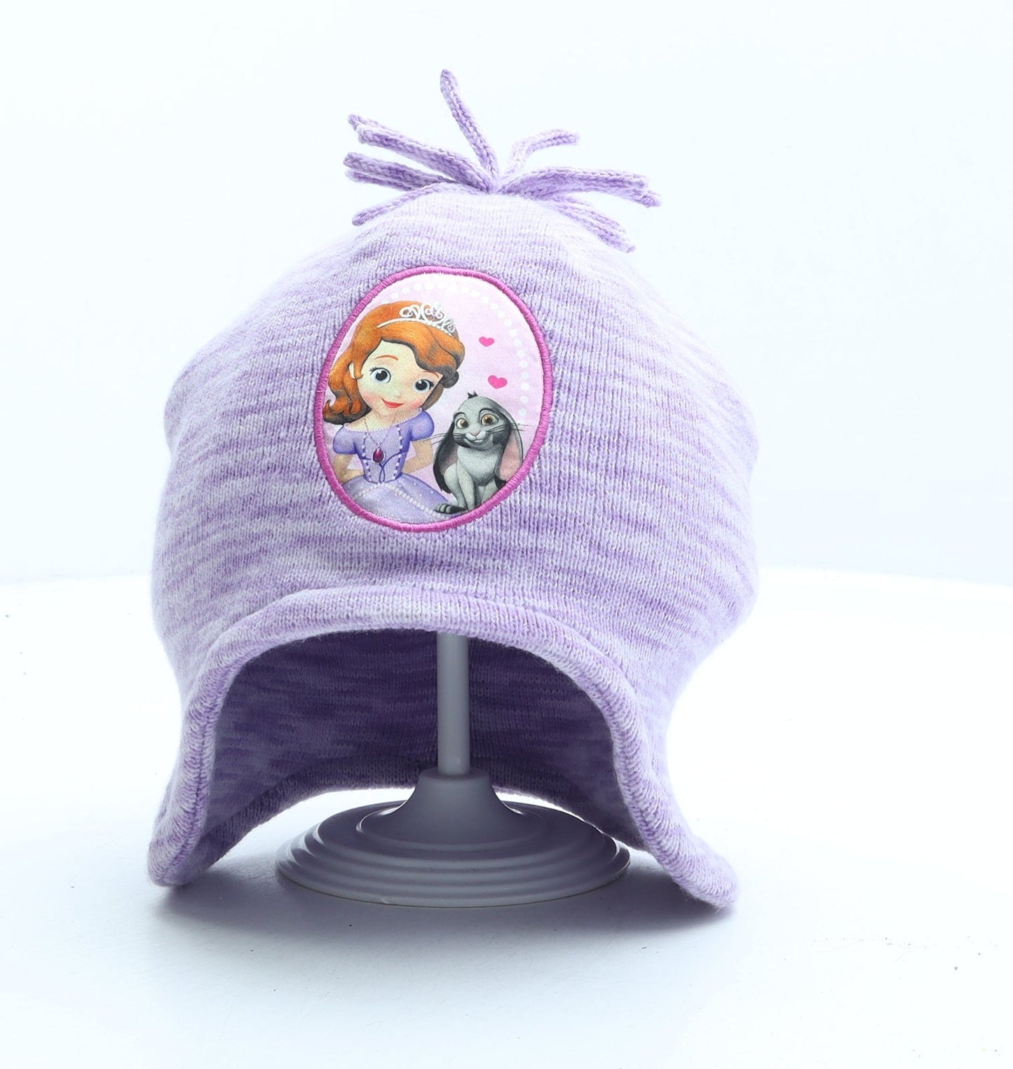 George Girls Purple Acrylic Bonnet One Size - Sofia The First