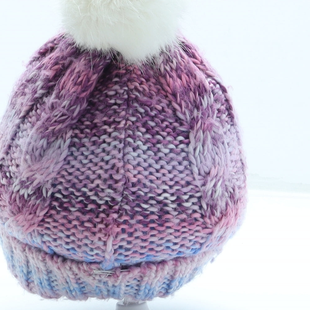 George Girls Pink Acrylic Bobble Hat One Size - Frozen