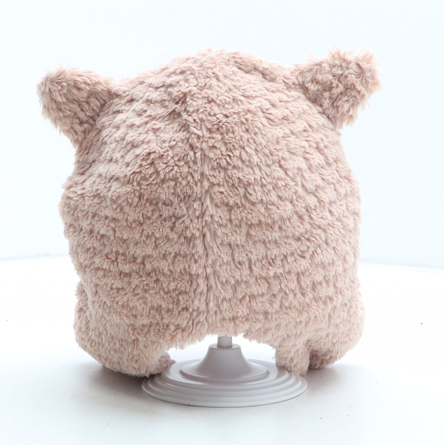 Preworn Girls Pink Polyester Trapper Hat One Size - Owl/flowers