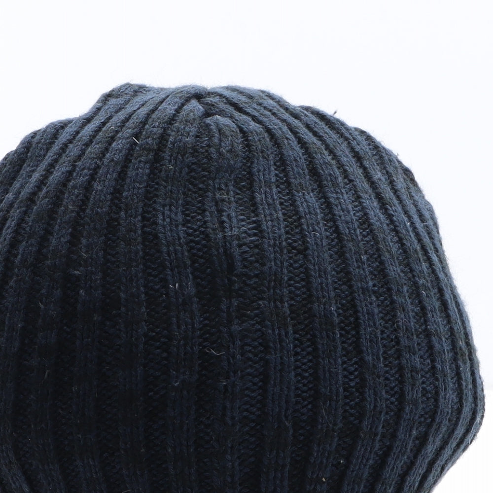 Primark Mens Blue Acrylic Beanie Size S