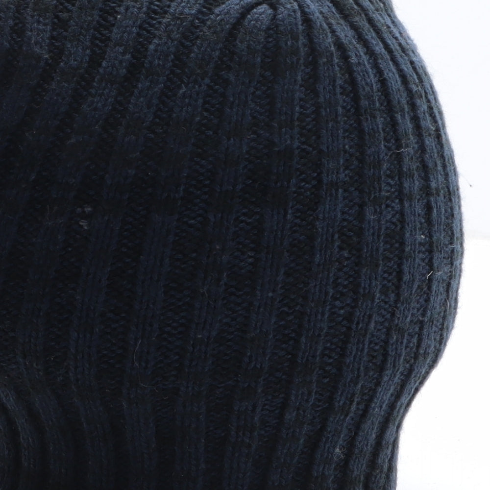 Primark Mens Blue Acrylic Beanie Size S
