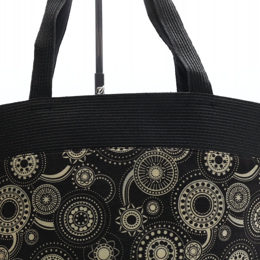 Boots Womens Black Geometric Polypropylene Tote Size Large