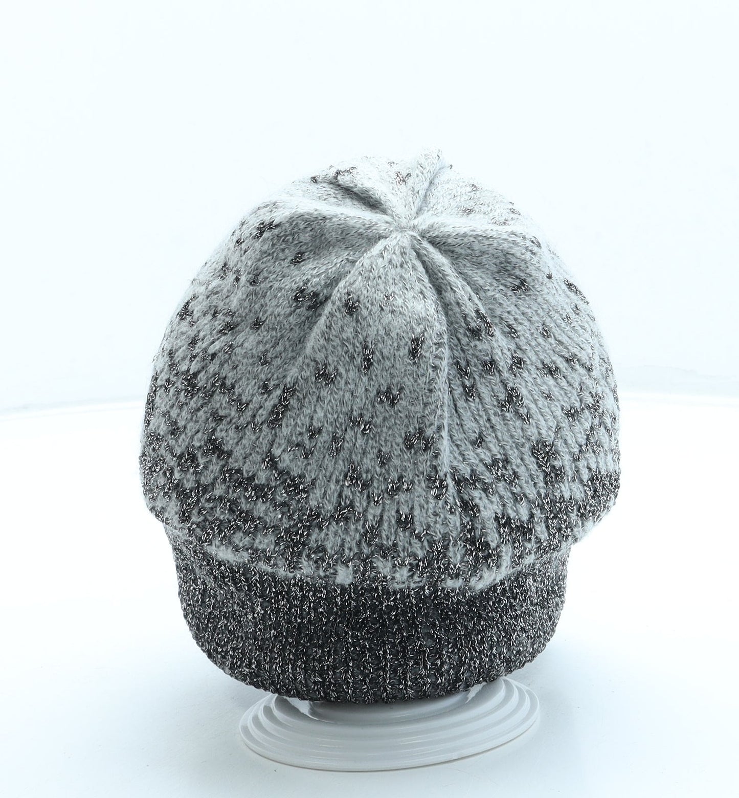 George Womens Grey Polyester Beanie One Size