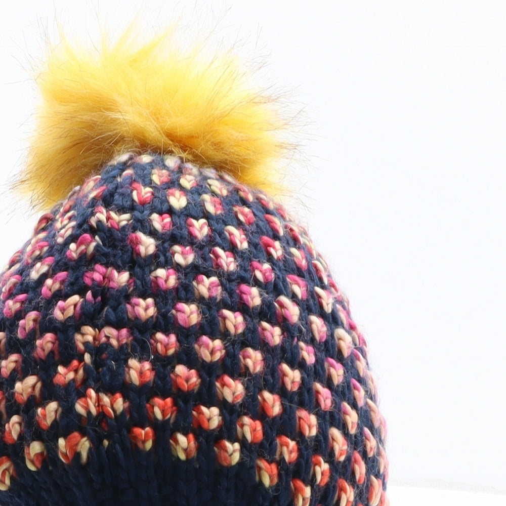 Preworn Girls Multicoloured Acrylic Bobble Hat One Size