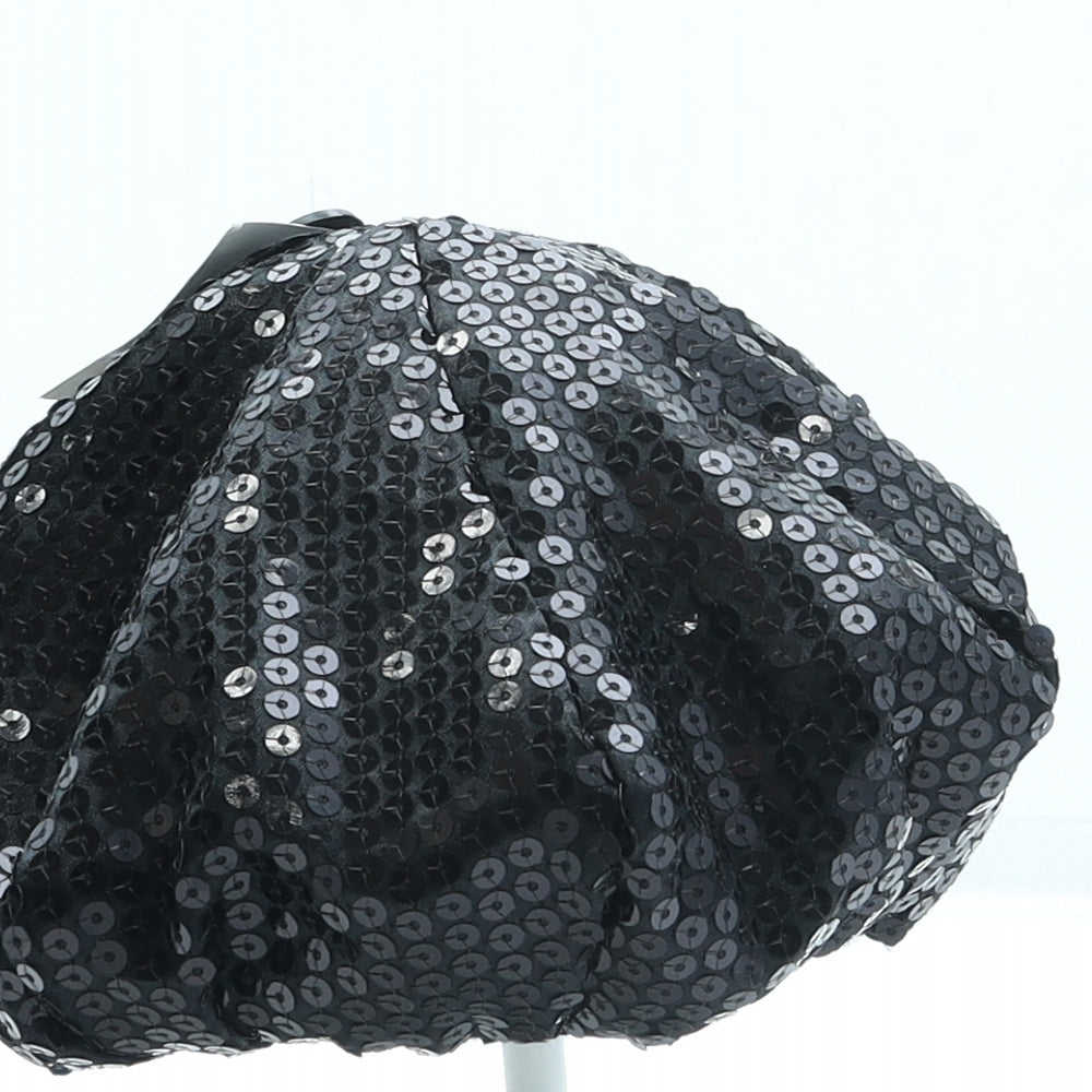 George Girls Black Acrylic Beret One Size