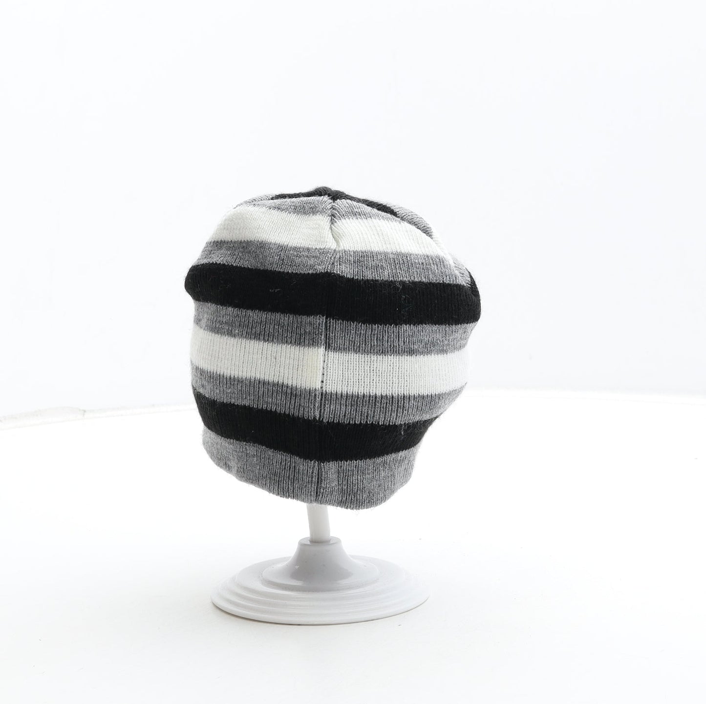 PEP&CO Boys Multicoloured Striped Acrylic Beanie One Size