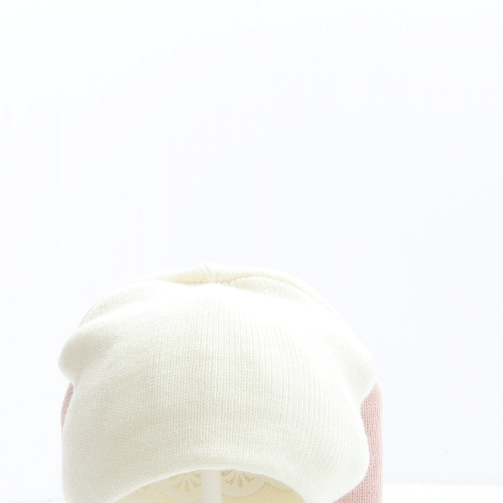 Primark Girls Multicoloured Acrylic Beanie Size S - Pack 2 Hats