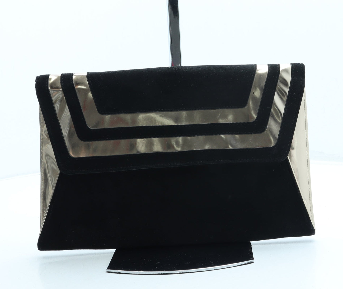 Atmosphere Womens Black Polyester Clutch Size Small