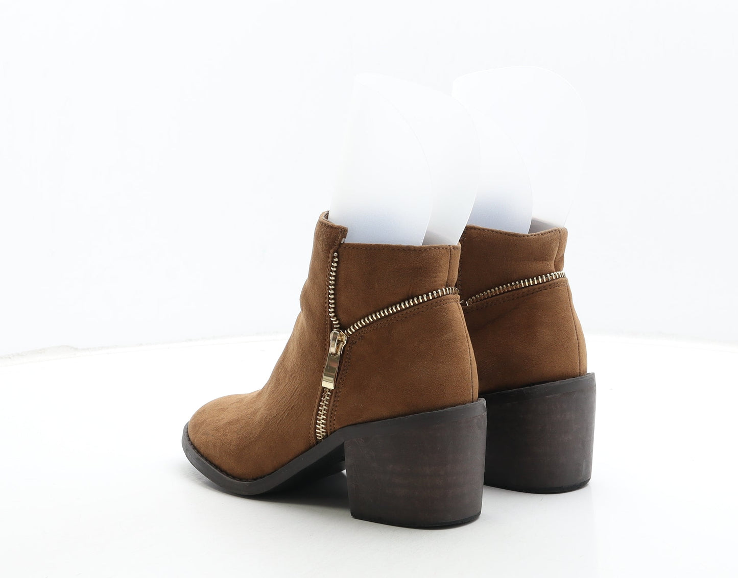 Atmosphere Womens Brown Leather Bootie Boot UK 3 36