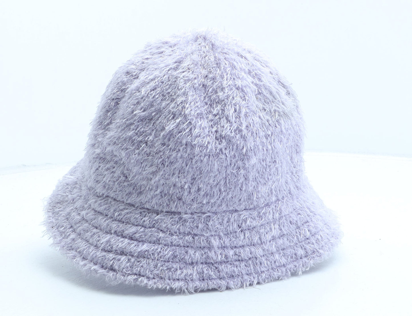 Preworn Womens Purple Polyester Beanie One Size