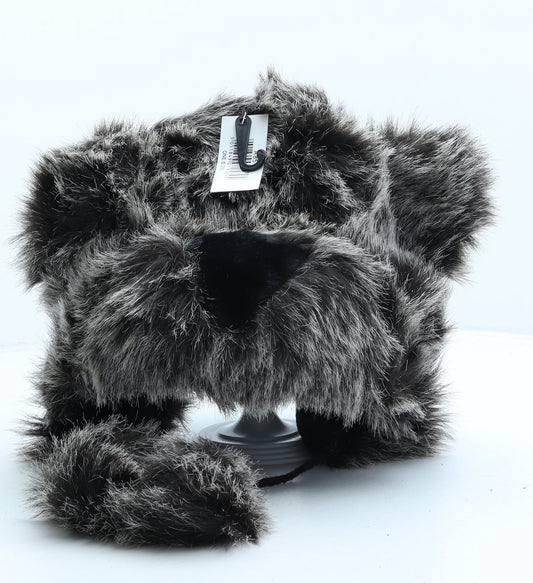 Preworn Boys Grey Polyester Bonnet One Size - Bear