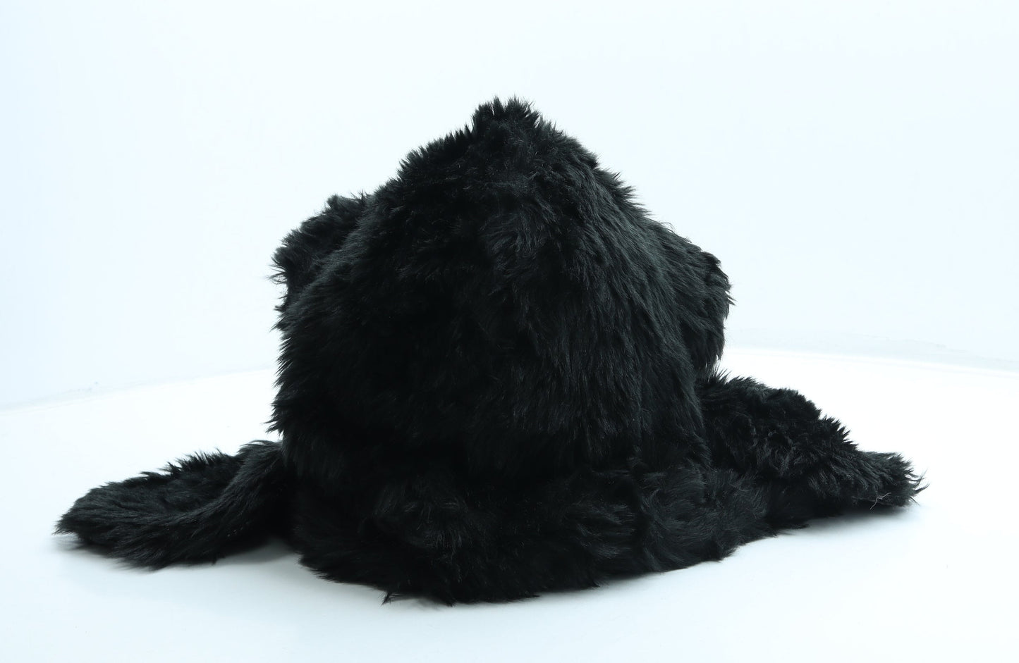 Preworn Girls Black Polyester Bonnet One Size - Ears detail, Scarf and mittens attached