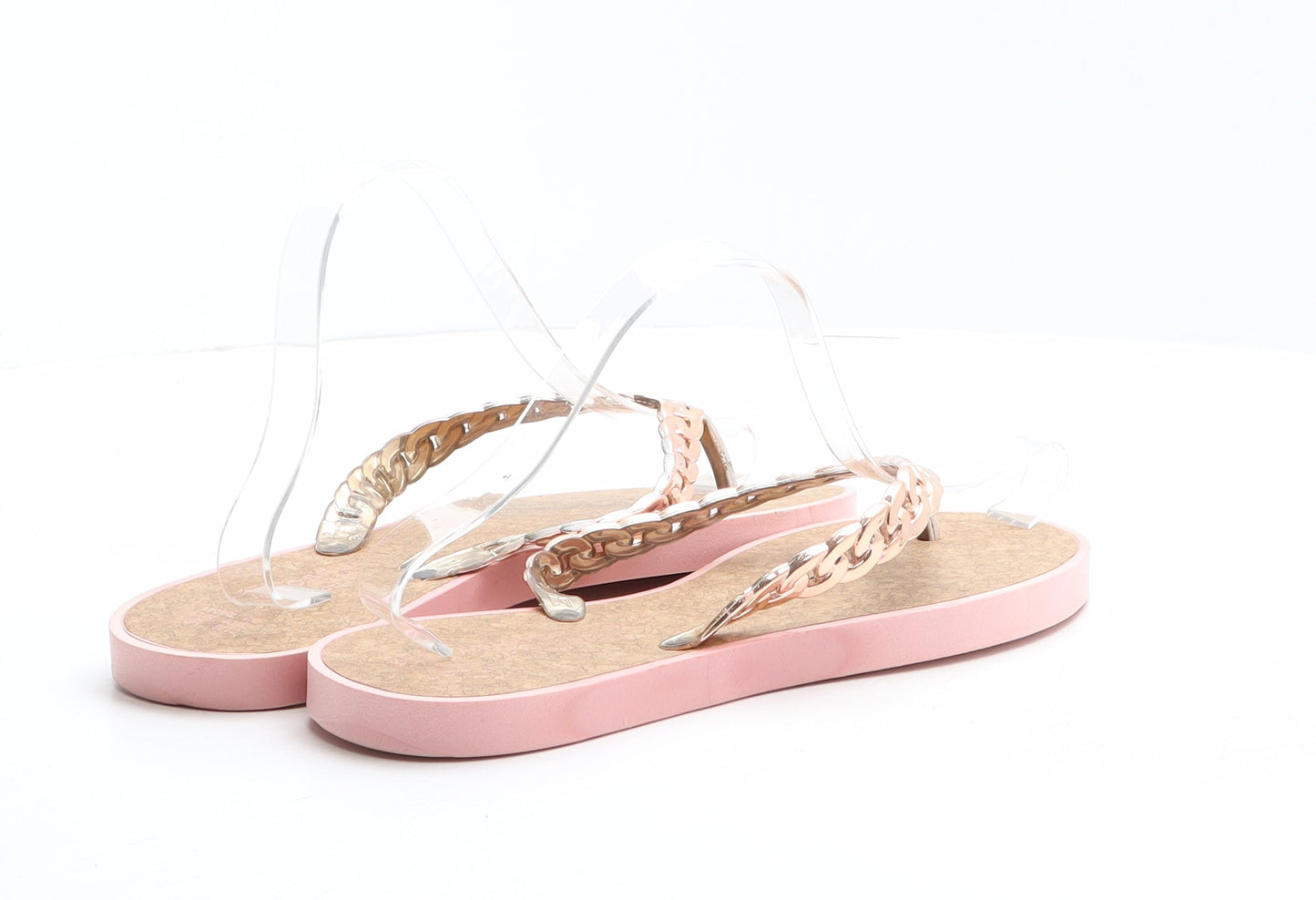 Atmosphere Womens Pink Synthetic Flip-Flop Sandal UK 7 40