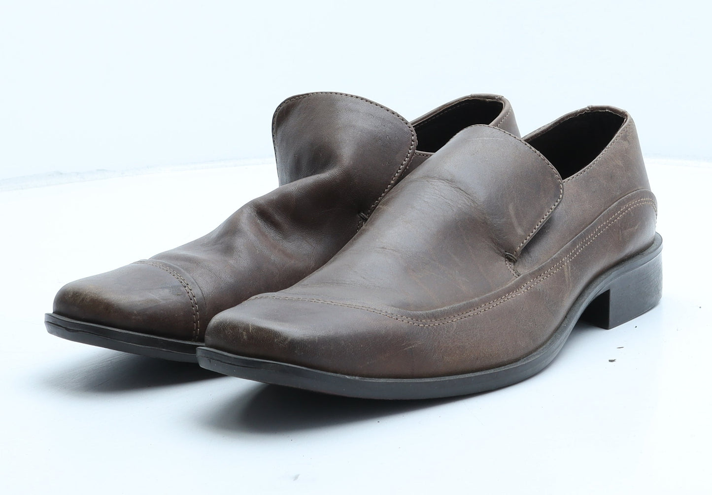 George Mens Brown Synthetic Monk Dress UK 9