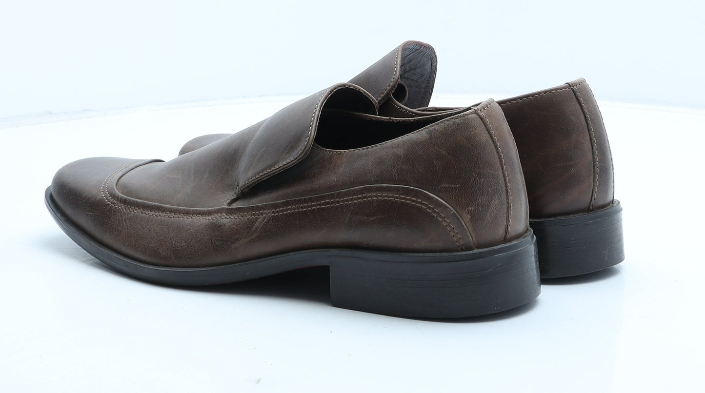 George Mens Brown Synthetic Monk Dress UK 9