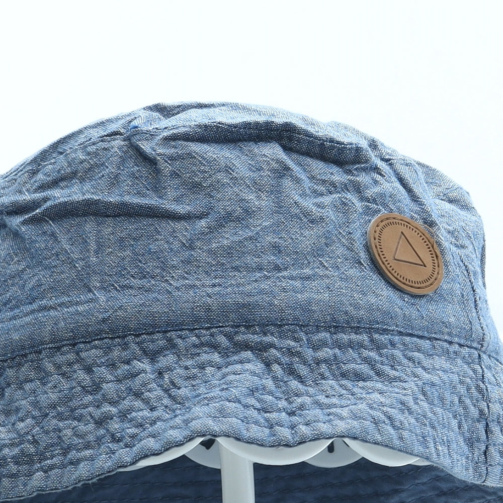George Boys Blue Cotton Bucket Hat Size S