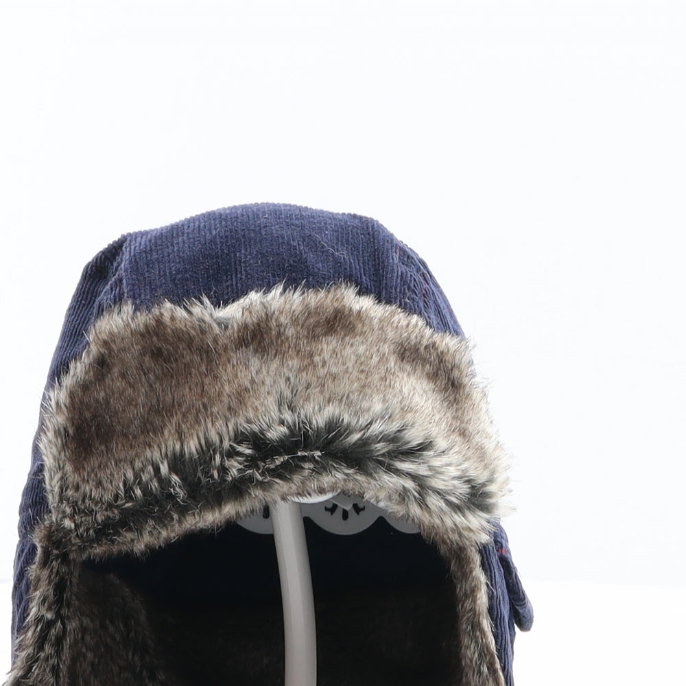 George Boys Blue Cotton Trapper Hat One Size