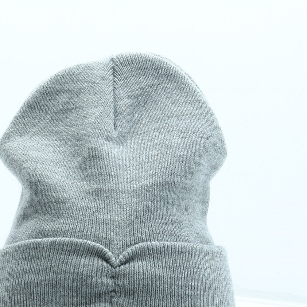 Atmosphere Womens Grey Acrylic Beanie One Size
