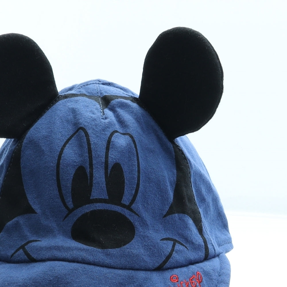 George Boys Blue 100% Cotton Baseball Cap Size S - Mickey Mouse Ears