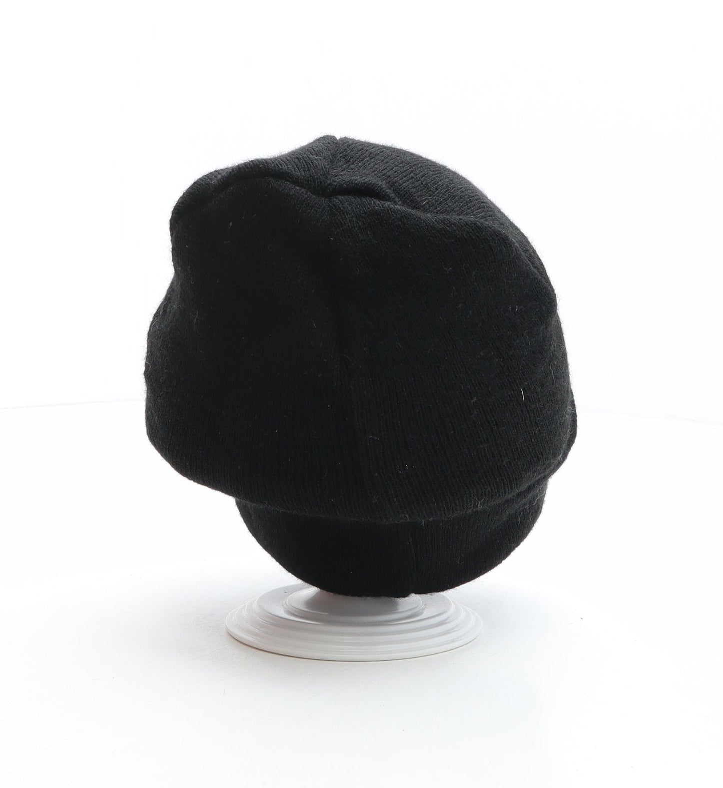 Preworn Womens Black Acrylic Beanie One Size - You Wish