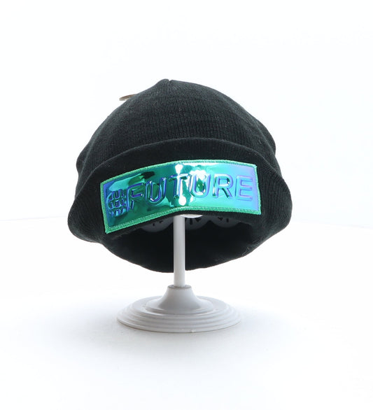 PEP&CO Boys Black Acrylic Beanie One Size - #FUTURE