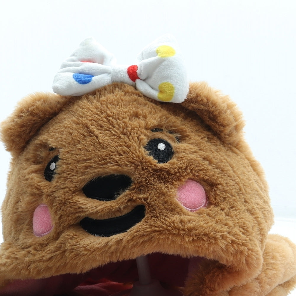 George Girls Brown Acrylic Bonnet Size S - Blush Bear Children in Need