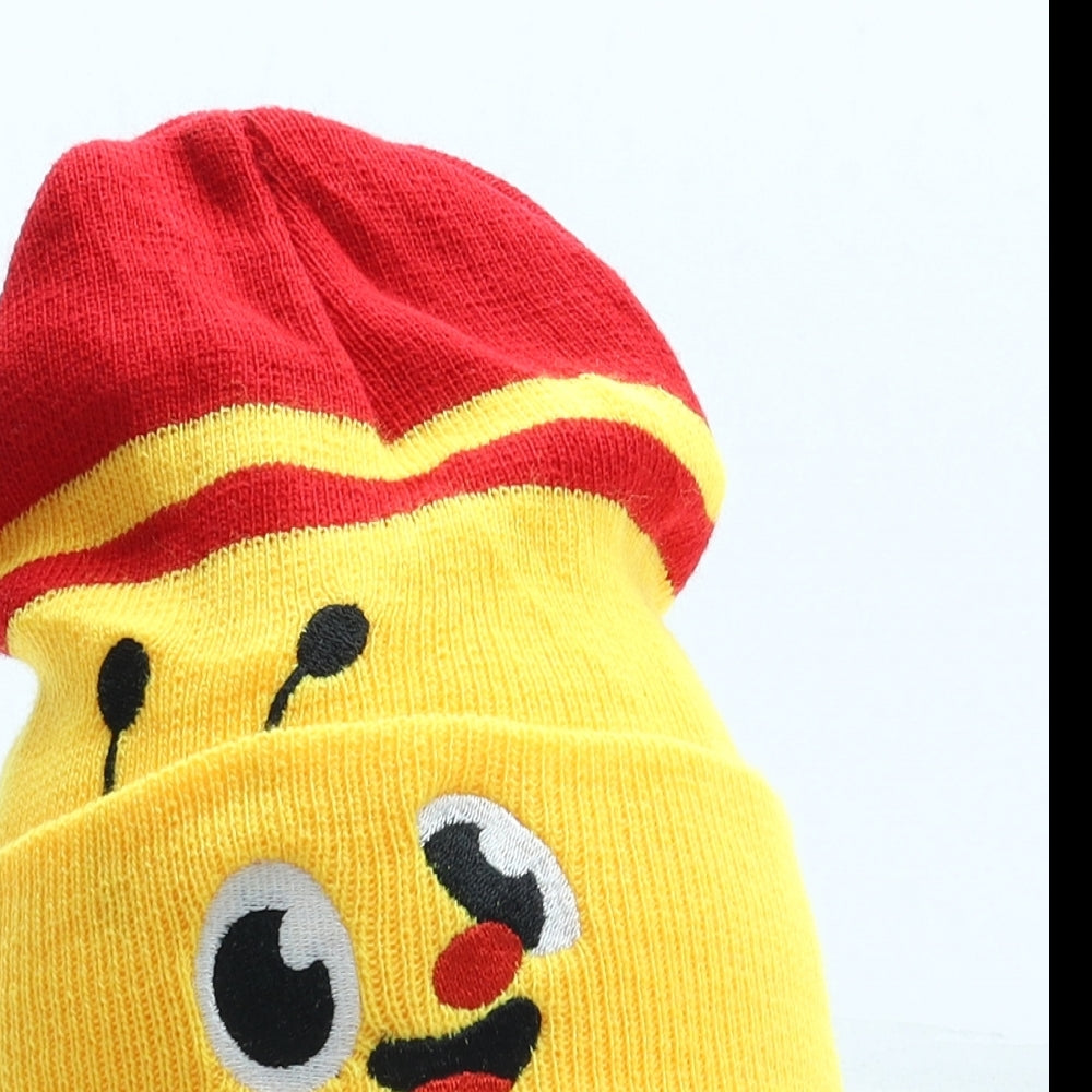 Preworn Boys Yellow Acrylic Beanie One Size - Bumble Bee