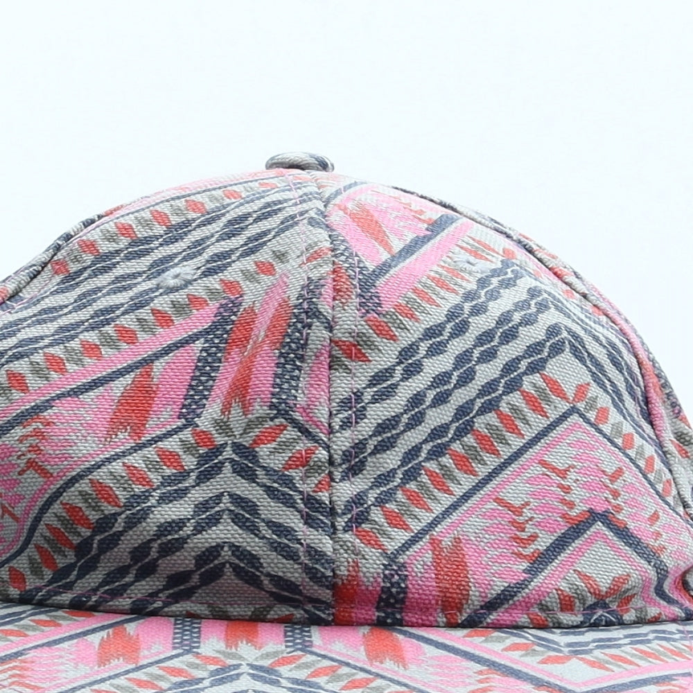 Preworn Girls Multicoloured Geometric Cotton Snapback Size Adjustable