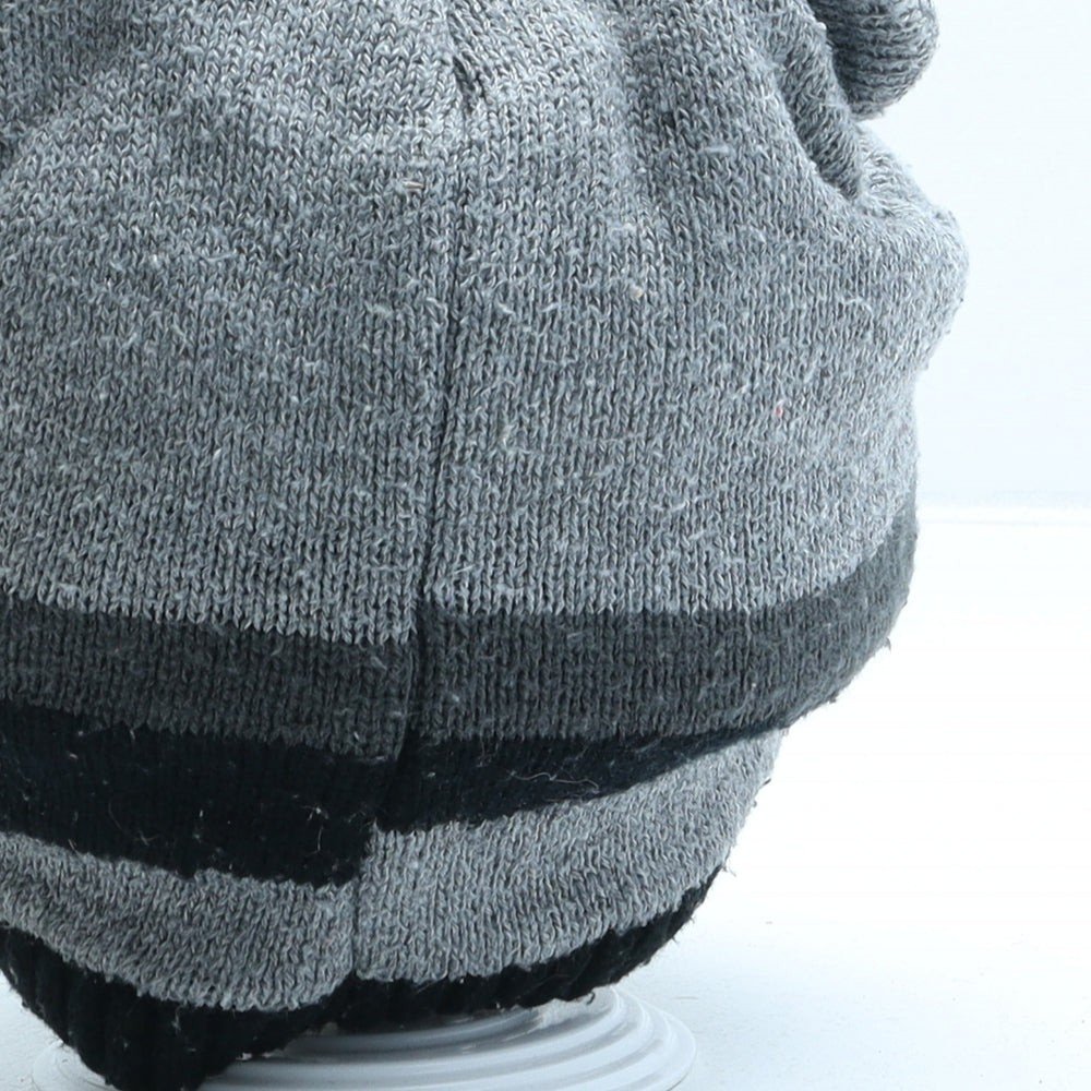Preworn Boys Grey Acrylic Beanie One Size - Racoon