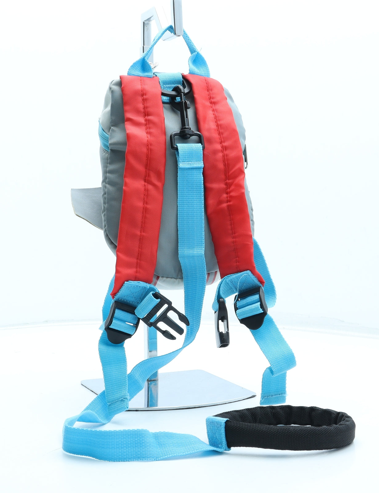 Preworn Boys Multicoloured Geometric Polyester Backpack Size Small Zip - Rocket Jet Pilot