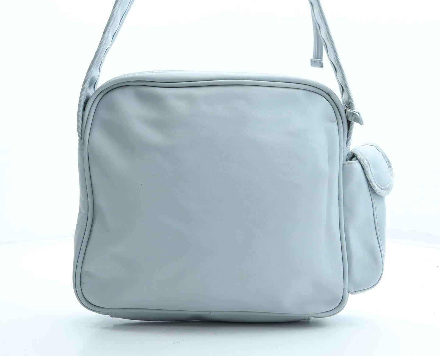 Preworn Girls Blue Polyurethane Crossbody Size Medium Zip